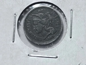 1881 three cent nickel - Picture 1 of 2