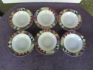 Studio Nova Palm Desert Soup Bowls Nancy Green 8.25" Set of 4 - Picture 1 of 3