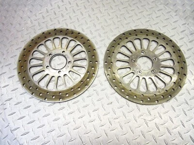 Rotores de disco de freio dianteiro traseiro personalizados Harley Davidson Dyna Super Glide 2006 99-06 - Imagem 1 de 4