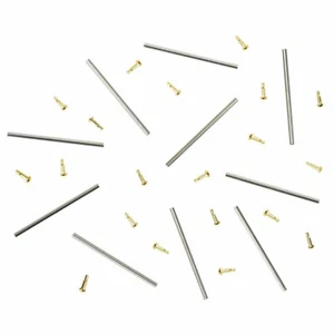 10 SET 20MM TUBE FRICTION PINS FOR FIXING SEIKO SKX007 SKX009,SKX011 BAND GOLD - Picture 1 of 2