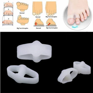 1 Paar Trainer Hallux Valgus +Silikon Zehenspreizer Zehenkorrektur Ballenschutz  - Picture 1 of 5