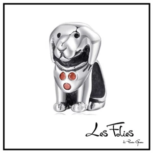 Charm Cane Fedele in argento 925 - Les Folies (Modello Pandora) - Foto 1 di 8