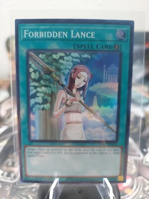 Yugioh! 1x Forbidden Lance RA02-EN058 Super Rare 1st Ed NM Foil - Image 1 of 2
