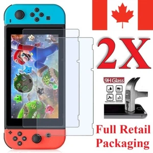 (2 PACK) Premium Tempered Glass Screen Protector for Nintendo Switch - Picture 1 of 5