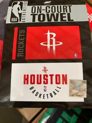 NBA Houston  Rockets  2-Side 22" x42" Bench Towel On-Court Locker Room - Image 1 of 2