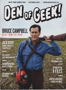 Den of Geek! October 2015 Bruce Campbell Back from the Dead (NY Comic Con Editio - Imagen 1 de 2