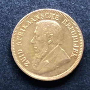 South Africa gold 1/2 pond, 1897 - Picture 1 of 2