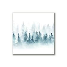 Tulup Canvas Picture 40x40cm Image Wall Art Decor - Forest Christmas tree