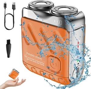 R-12 Luggage Electric Shaver, Beard Shaver Mini and Portable Suitcase Design, El - Picture 1 of 8