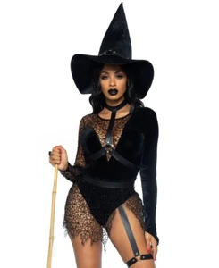 Brand New Crafty Witch Sexy Costume With Hat Leg Avenue 87068 - Picture 1 of 9