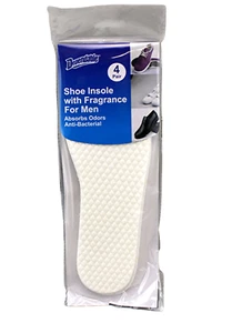 Shoe Insole 4 Pair Anti-Bacterial with Fragrance For Men Comfort Absorbent - Picture 1 of 1