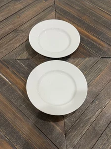 Pottery Barn Great White Collection Set of 2  Appetizer/Dessert Plates 8.25" - Picture 1 of 3