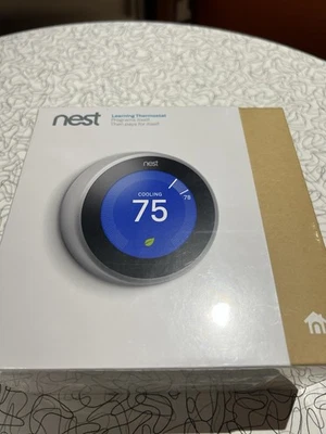 Nest Learning Thermostat - 3rd Generation Stainless Steel - Image 1 of 4