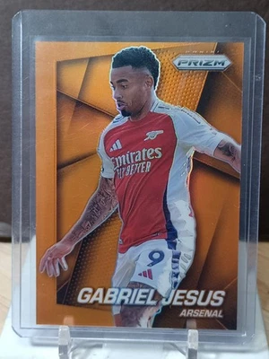 GABRIEL JESUS ORANGE PRIZM #21/25 - 2024-25 PRIZM PREMIER LEAGUE - Image 1 of 2