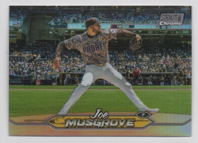 2024 Stadium Club Chrome Refractors Joe Musgrove San Diego Padres #201 - Image 1 of 2