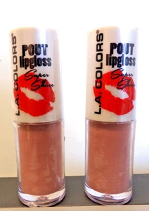 2 L.A. Colors Pout Super Shine Lip Gloss CLG642 Pouty FAST NEXT DAY SHIPPING 360 - Picture 1 of 2