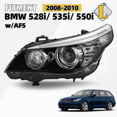 For 2008-2010 BMW E61 528i 535i HID/Xenon w/AFS Projector Headlight Driver Left - Image 1 of 4