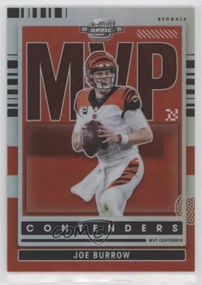 2021 Panini Contenders Optic MVP Contenders Joe Burrow #MVP-JBU - Image 1 of 2