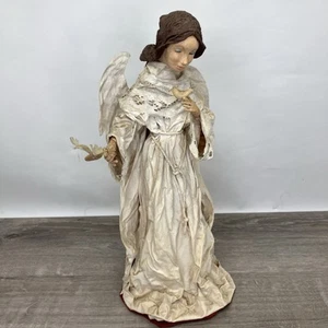 17" Paper Mache Angel Christmas Holiday Decoration - Picture 1 of 7