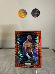 2024 Panini Prizm WWE - Apollo Crews #168 Red Pulsar Prizm /399 - Afbeelding 1 van 2