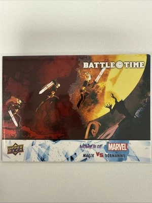 2024 Upper Deck Women of Marvel Magik vs Dormammu BT-22 Red Parallel 1:72 Packs - Image 1 of 4