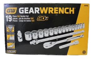Getriebeschlüssel 19 tlg. 1/2" SAE Steckschlüsselsatz 90T 80792  - Bild 1 von 2