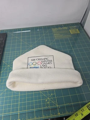 1980 winter game Olympic beanie hat with Emblem Lake Placid  - Image 1 of 4