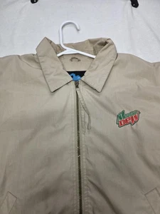 Mountain Dew Jacket Mens XL Harrington Bomber Embroidered Tri-Mountain - Picture 1 of 9