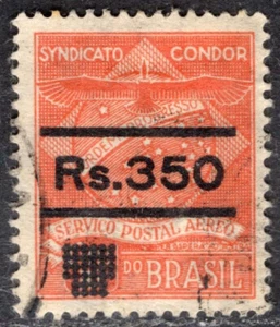 BRASILE 1930 FRANCOBOLLO POSTA AEREA Sc. # 1CL 12 USATO SYNDICATO CONDOR - Foto 1 di 2