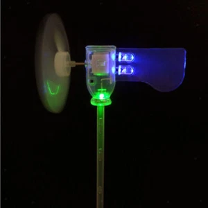 Mini Wind Generator Wind Turbine Modell Set Kits Lehre Werkzeug DIY LED - Bild 1 von 11