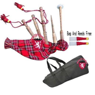Gaita miniatura de juguete para bebé con cubierta Royal Stewart, cordón, bolsa y caña Foto 1 de 3