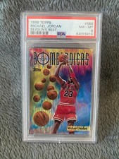 1998 Topps Michael Jordan Season's Best Bombardiers #SB6 PSA 8 Trading Card HOF