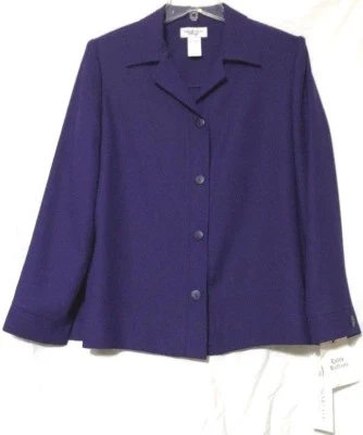 Henry Lee Womens Purple Polyester Long Sleeve Shirt Size Petites 8P New - Image 1 of 4