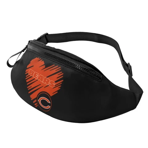 Chicago Bears Running Belt Love Style Camping Waist Bag Dot Zip Belt Bag Cover