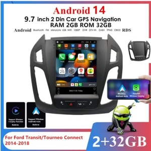 9.7'' Vertical For Android 14 Carplay Car Stereo Radio Navi For Transit/Tourneo - Picture 1 of 24
