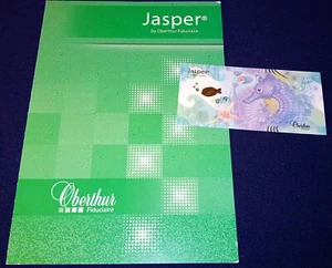 Test Note Oberthur Fiduciaire France - "Jasper Sealife" Specimen with Folder - Picture 1 of 6