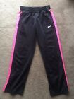 Teenage NIKE Therma-Fit Black Pink Tracksuit Pants Size L RRP$89 great condition