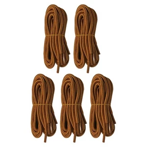 5pair 5mm Thick Heavy duty Round Hiking Work Boot Shoe laces Strings Replacement - Picture 1 of 5