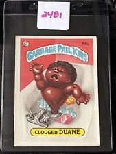 1985 Topps Garbage Pail Kids Card Series 2 OS2 Glossy Back GPK Clogged Duane 59a