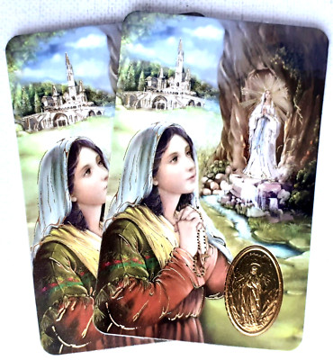 ST CHRISTOPHER Prayer Embossed Medal CREDIT CARD SIZE PACK OF TWO - Foto 3
