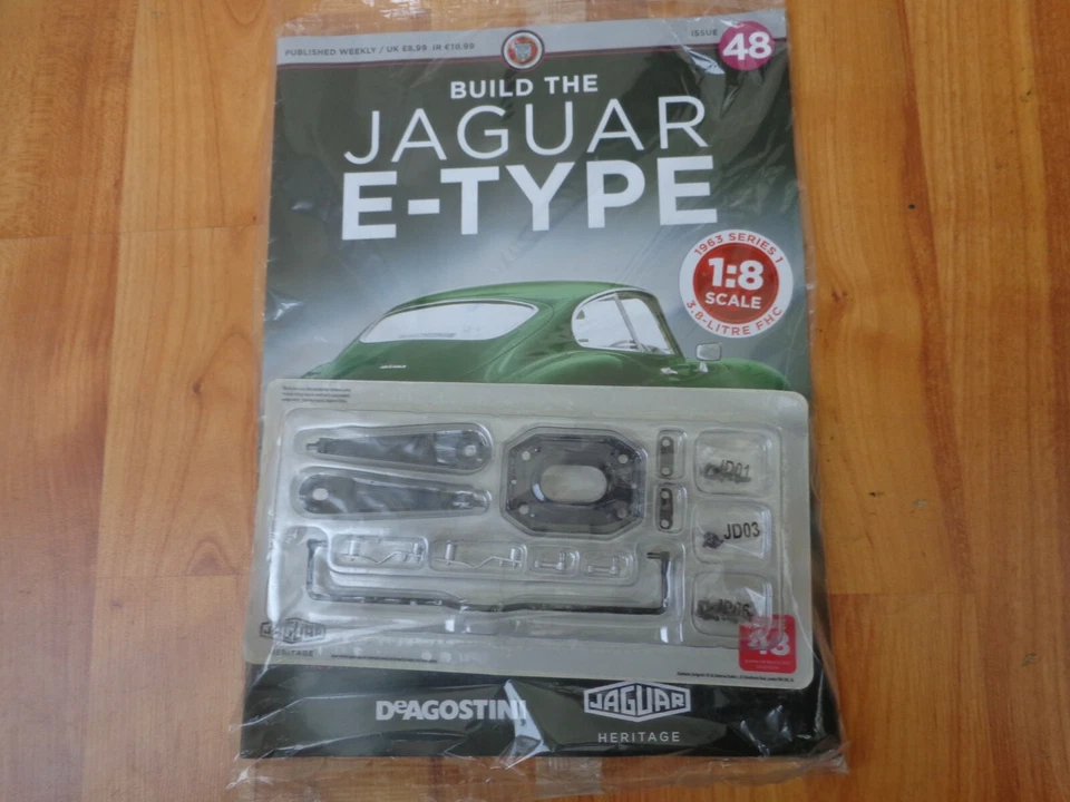 1/8 DEAGOSTINI COSTRUISCI LA TUA AUTO JAGUAR E-TYPE NUMERO 48 CON PARTE - Immagine 1 di 1