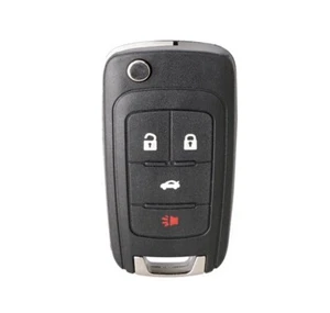 4 Button Flip Remote Key Fob Case For Chevrolet Camaro Cruze Equinox Malibu - Picture 1 of 3