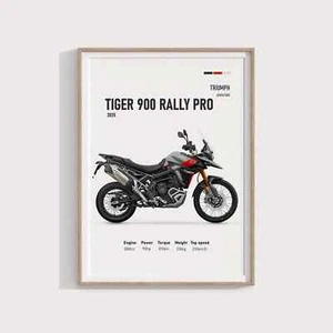 Triumph Tiger 900 Rally Pro 2025 Poster - Picture 1 of 4
