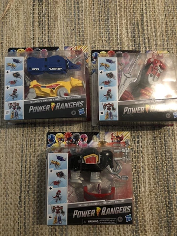 Power Rangers DINOZORD Megazord LOT OF 3 Complete Set 2020 New in Packages Cover