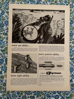 Anuncio impreso visores Lyman 1966 vintage Foto 1 de 4