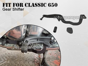 FIT FOR ROYAL ENFIELD CLASSIC 650 GEAR SHIFTER PEDAL WITH RUBBER BLACK - Imagen 1 de 10