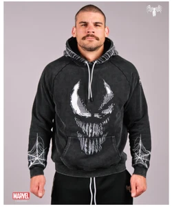 Sudadera con capucha SuperX Marvel VENOM lavado ácido de gran tamaño grande #29 de 250 - Imagen 1 de 13