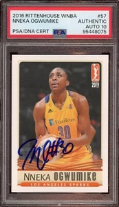 2016 Rittenhouse WNBA #57 Nneka Ogwumike Signed Card Psa GEM MINT 10 AUTO - Picture 1 of 2
