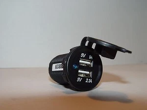 NEW ACCELE USBR12V FLUSH MOUNT DUAL USB JACK SMARTPHONE VIDEO CAMERA USB CHARGER - Picture 1 of 4