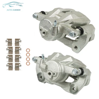 Para 09-19 Toyota Corolla 08-14 Scion xD 1.8L 2x Pinzas de freno delanteras con soporte Foto 1 de 4
